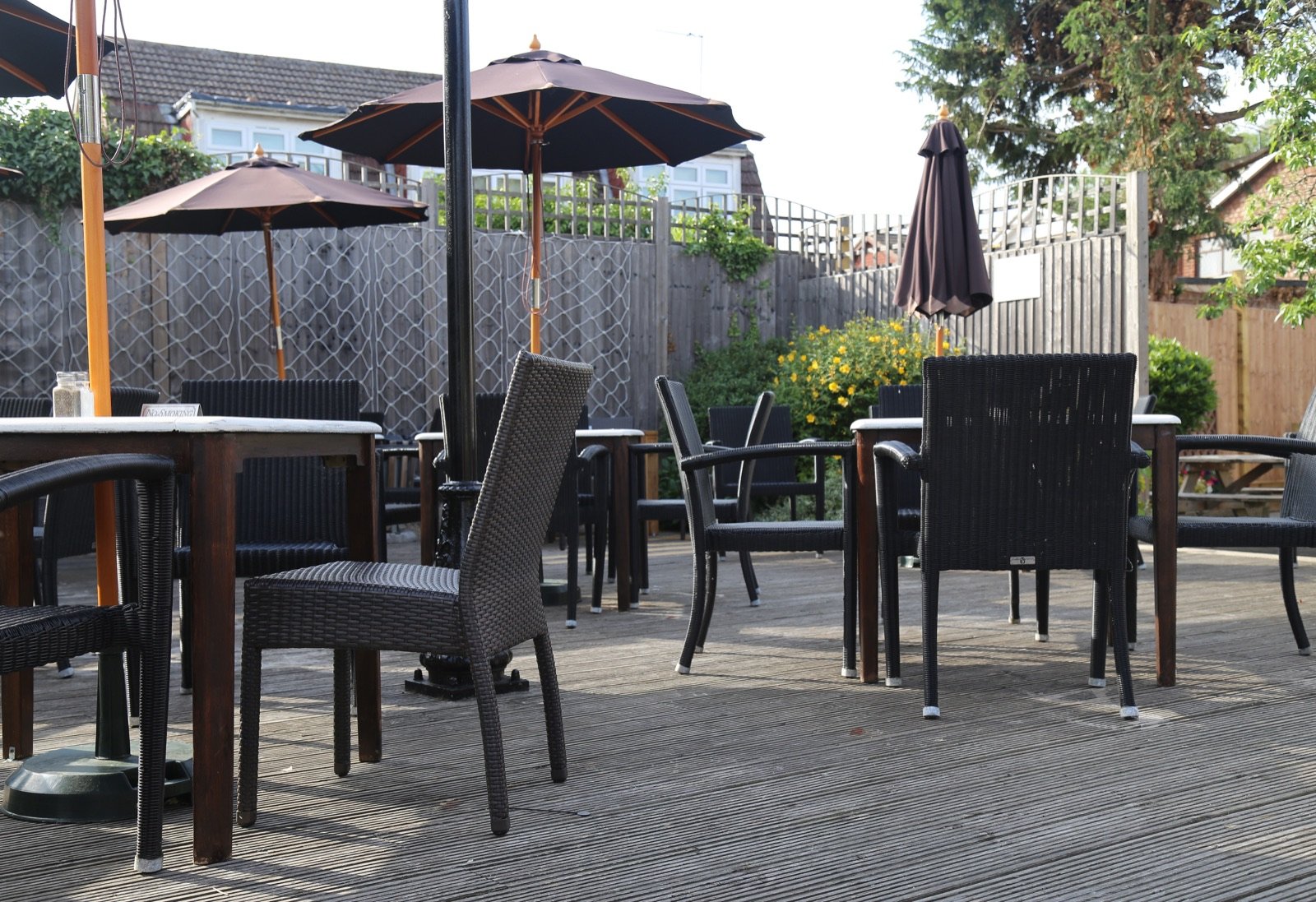 Backyard deck and privacy fence project by GT Fence & Deck